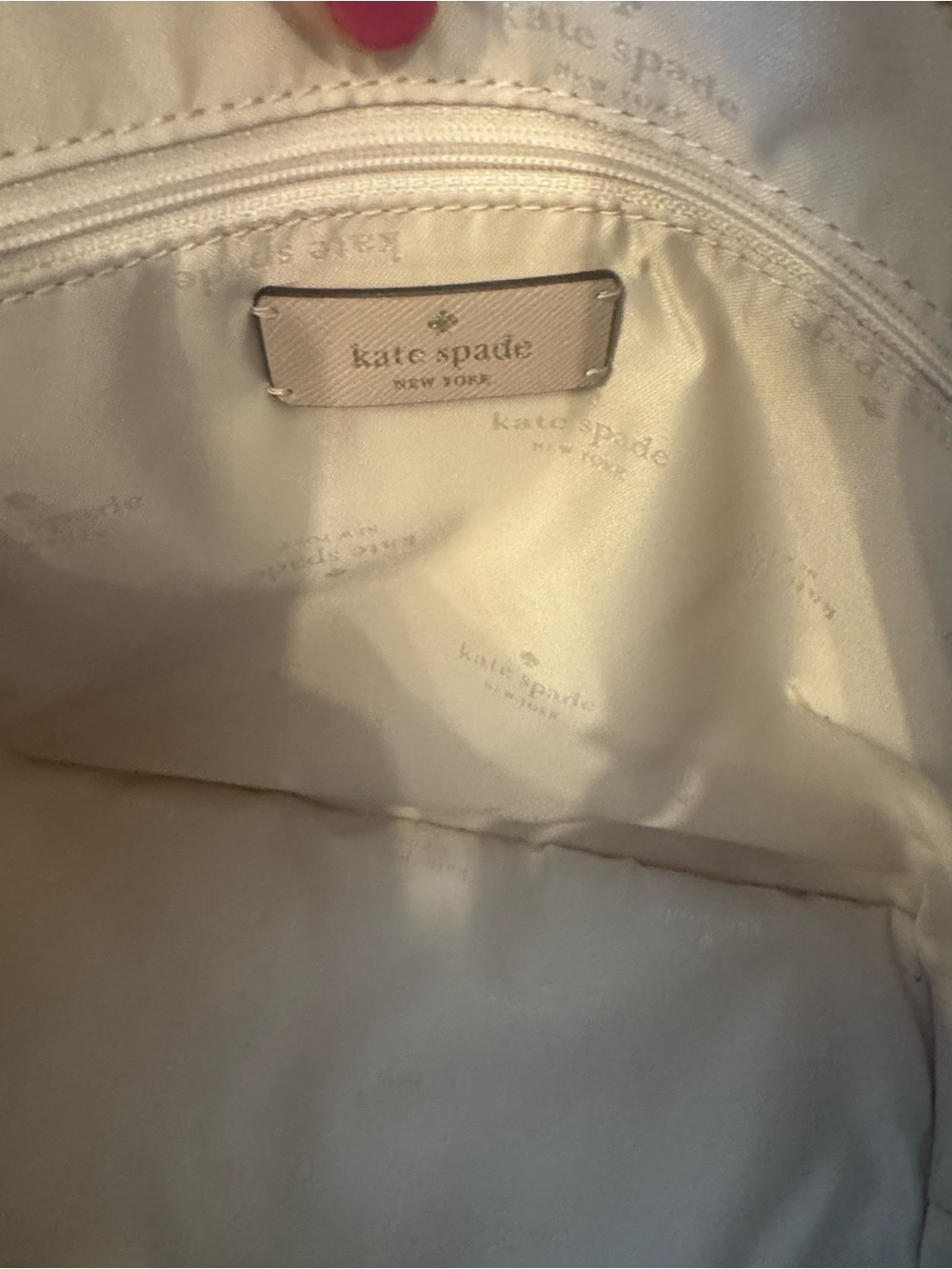 Kate Spade Staci Tote Set - Lilac/ Leather Tote with Matching Pouch - Picture 8 of 14